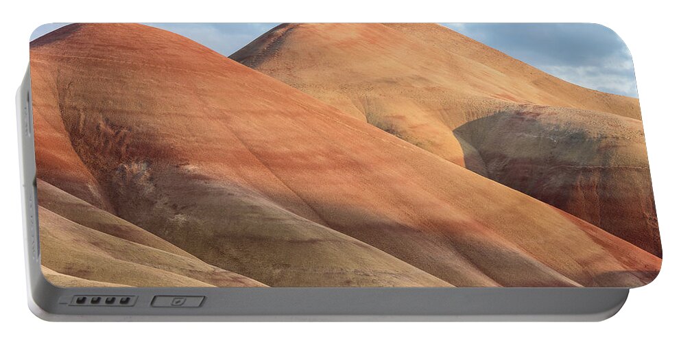 Painted Hills Portable Battery Charger featuring the photograph Two Painted Hills by Greg Nyquist