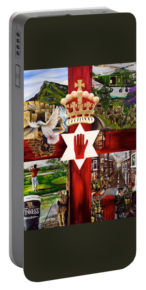 Northern Ireland Uk Portable Battery Charger featuring the painting Ulster by John Palliser