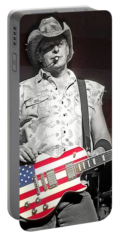 Ted Nugent Portable Battery Charger featuring the photograph Uncle Ted by La Dolce Vita