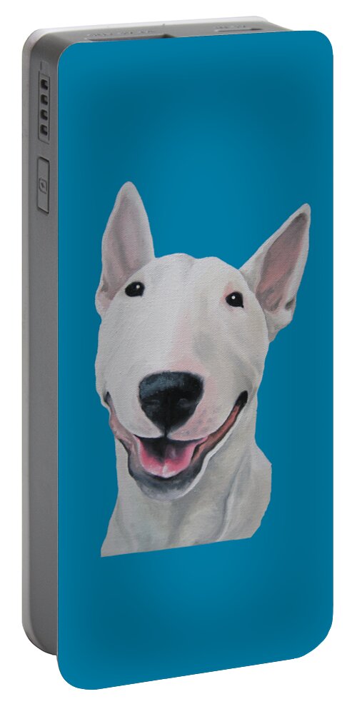 Noewi Portable Battery Charger featuring the painting Unconditional by Jindra Noewi