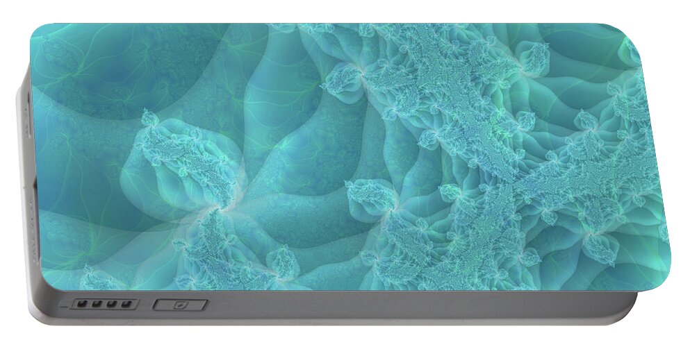 Fractal Portable Battery Charger featuring the digital art Under the Sea by Debra Martelli