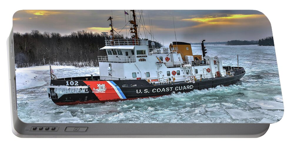 Uscgc Portable Battery Charger featuring the photograph United States Coast Guard Cutter Bristol Bay-3310 by Norris Seward