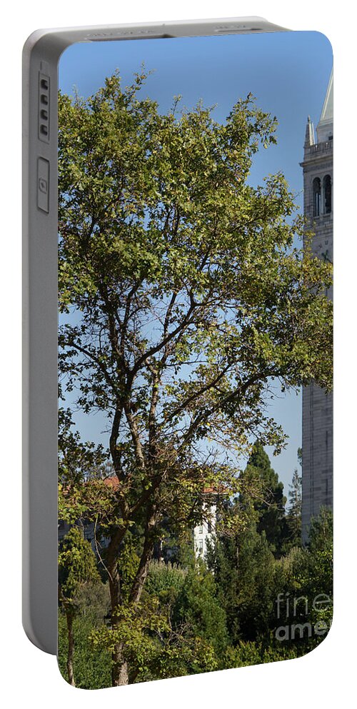 Wingsdomain Portable Battery Charger featuring the photograph University of California Berkeley Sather Tower The Campanile DSC4797 by Wingsdomain Art and Photography