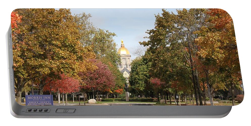Notre Dame Portable Battery Charger featuring the photograph University of Notre Dame by Jackson Pearson