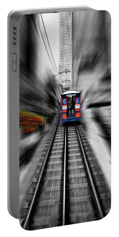Railway Portable Battery Charger featuring the photograph Up Angel's Flight by Joseph Hollingsworth
