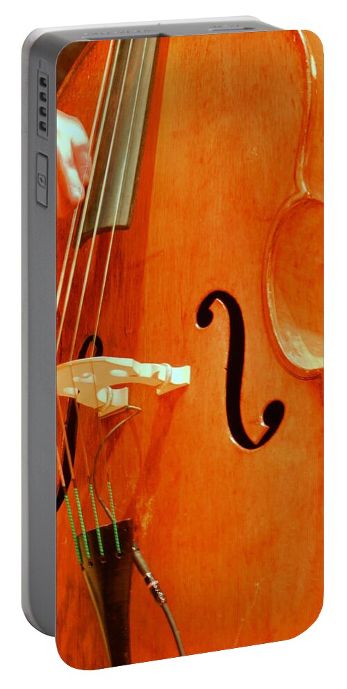 Bass Portable Battery Charger featuring the photograph Upright Bass 3 by Anita Burgermeister
