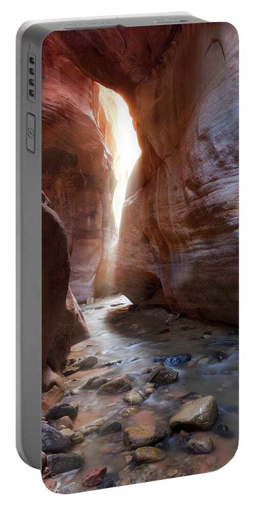 Creek Portable Battery Charger featuring the photograph Utah's Underworld by Nicki Frates