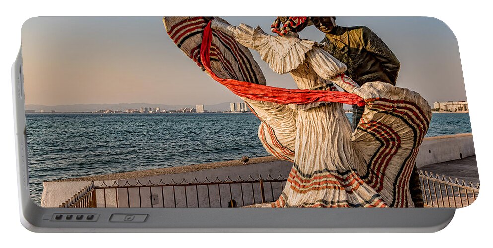 Art Portable Battery Charger featuring the photograph Vallarta Dancers by Paul LeSage