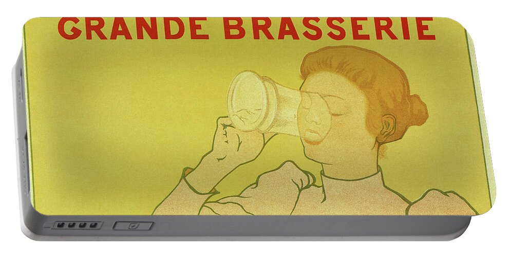 Beer Portable Battery Charger featuring the drawing Van Velsen Belgian Beer by Heidi De Leeuw
