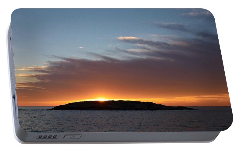 Lehtokukka Portable Battery Charger featuring the photograph Variations of Sunsets at Gulf of Bothnia 1 by Jouko Lehto