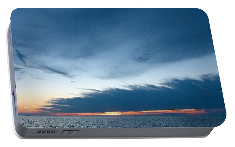 Lehtokukka Portable Battery Charger featuring the photograph Variations of Sunsets at Gulf of Bothnia 4 by Jouko Lehto