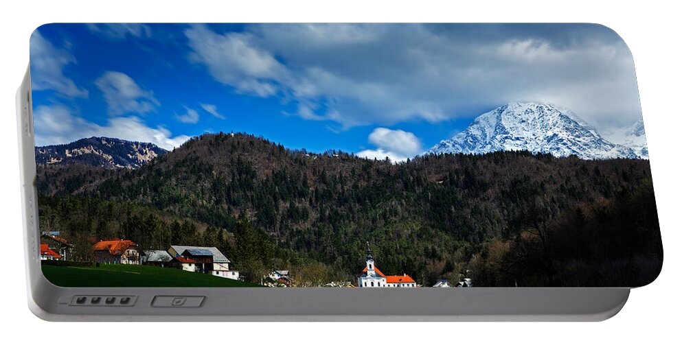 Adergas Portable Battery Charger featuring the photograph Velesovo Monastery in Adergas by Ian Middleton