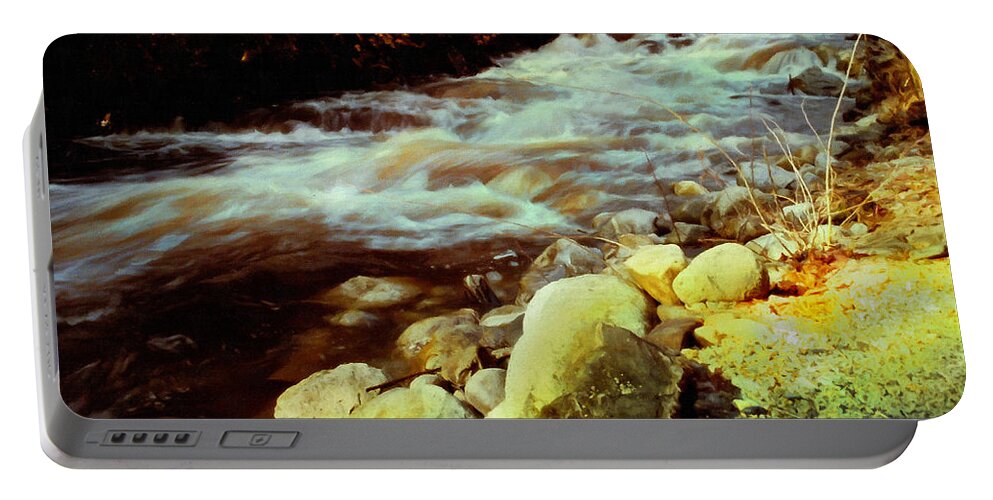 Vermont Brook Portable Battery Charger featuring the photograph Vermont Brook by Frank Wilson
