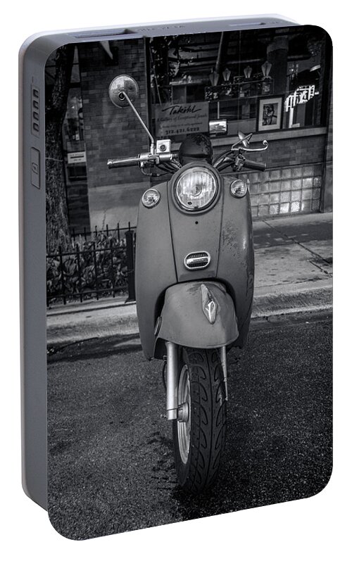 Vespa Portable Battery Charger featuring the photograph Vespa by Sebastian Musial