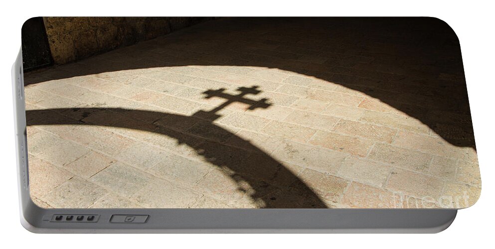 Christian Art Portable Battery Charger featuring the photograph Via Dolorosa 9th Station by Adriana Zoon