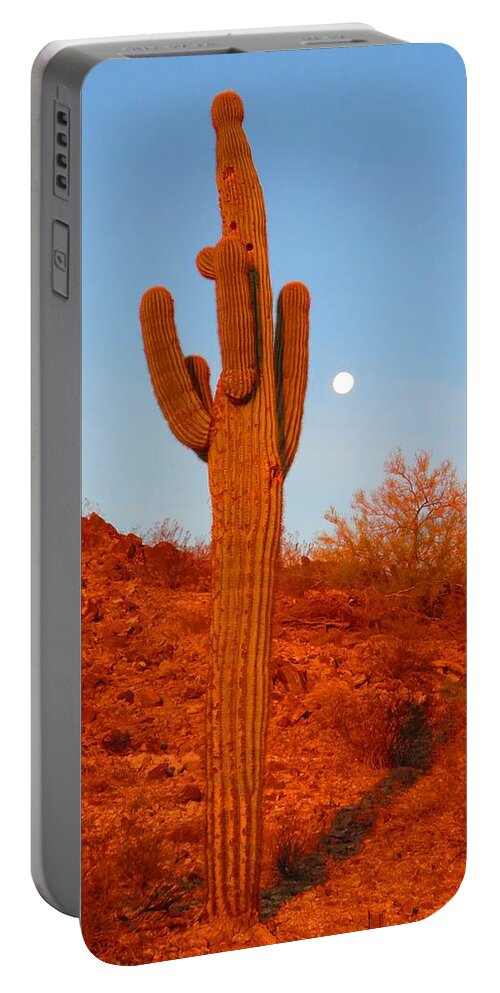 Animals Portable Battery Charger featuring the photograph Victor's Harvest Moonset by Judy Kennedy