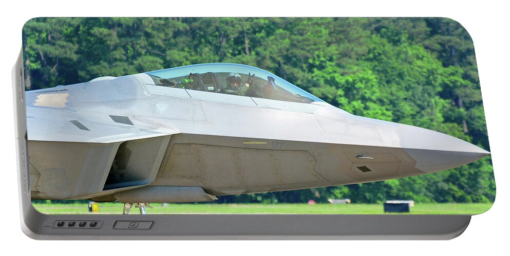 F-22 Portable Battery Charger featuring the photograph Victory by Don Mercer