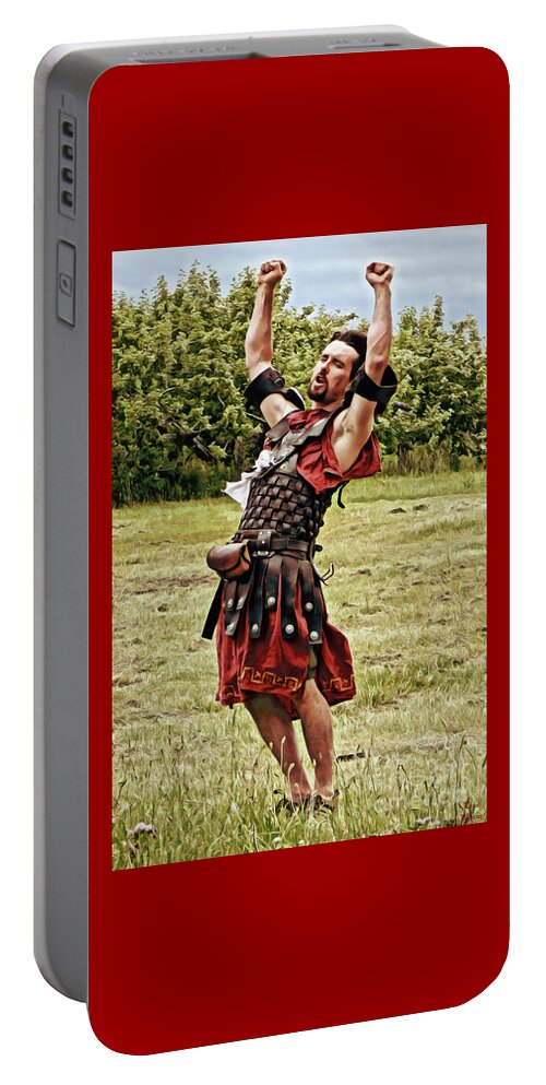 Lise Winne Portable Battery Charger featuring the digital art Victory by Lise Winne