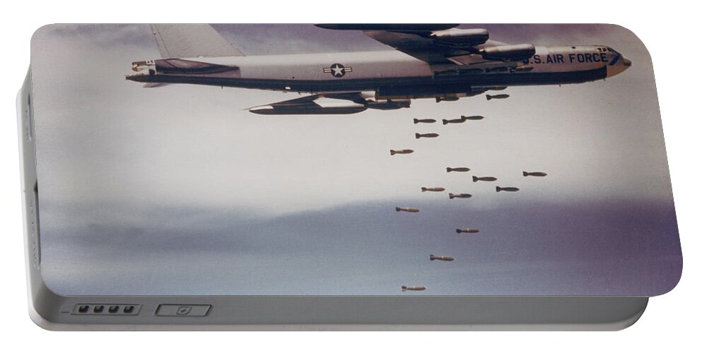 Science Portable Battery Charger featuring the photograph Vietnam War, B-52 Stratofortress by Science Source