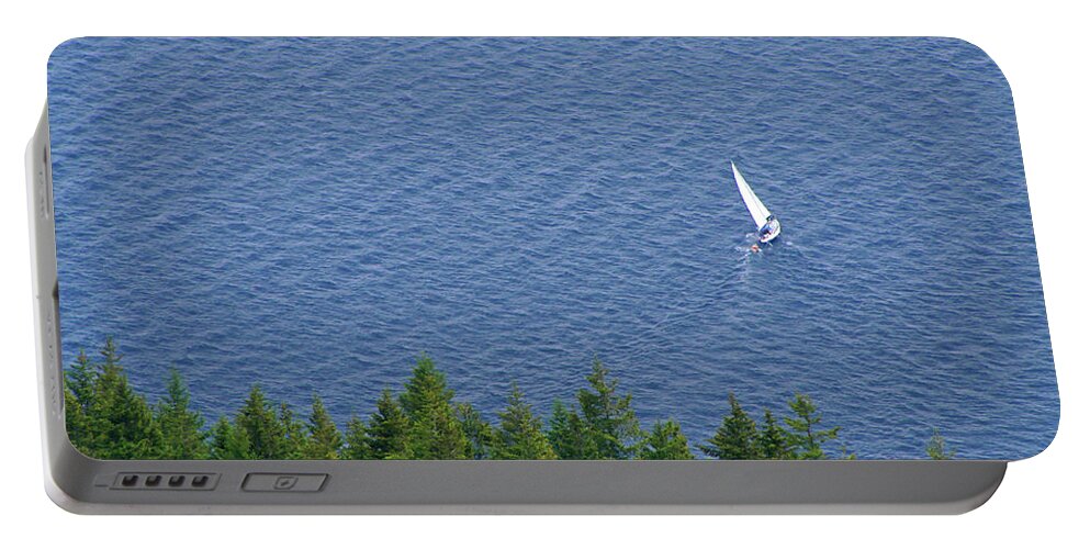 Orcas Island Portable Battery Charger featuring the photograph View From Constitution Mountain by Art Block Collections