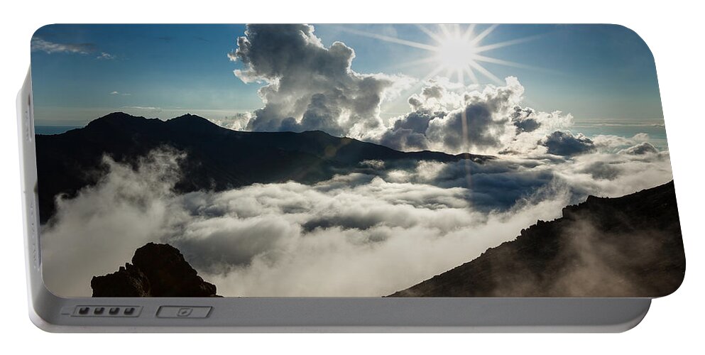 Alaska Portable Battery Charger featuring the photograph View from Ptarmigan Peak by Tim Newton