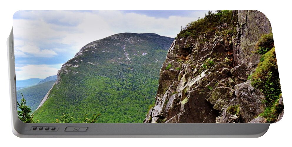 Mountains Portable Battery Charger featuring the photograph View of Cannon Mountain by Harry Moulton