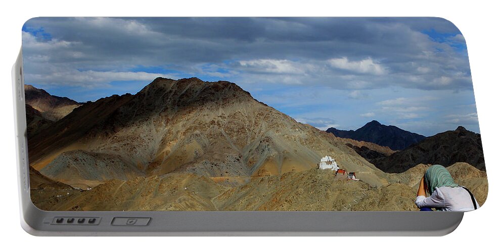  Landscape Portable Battery Charger featuring the photograph View of the view by Srijani Bhattacharya