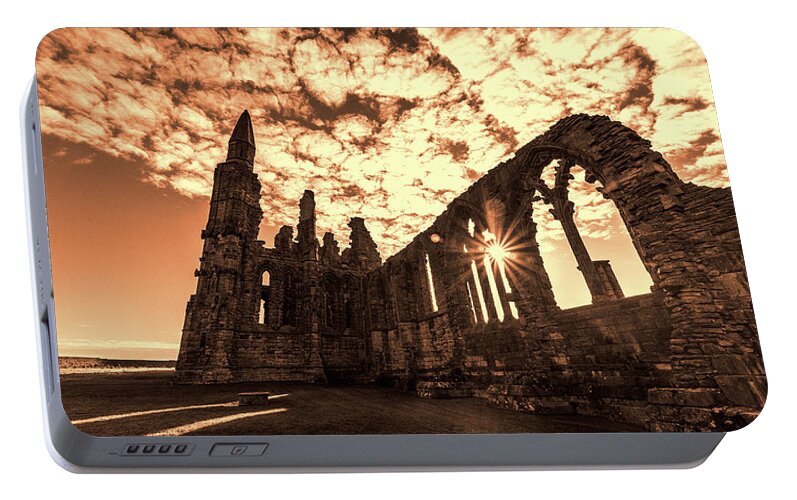 Whitby Abbey Portable Battery Charger featuring the photograph View to a Thrill by Anthony Baatz