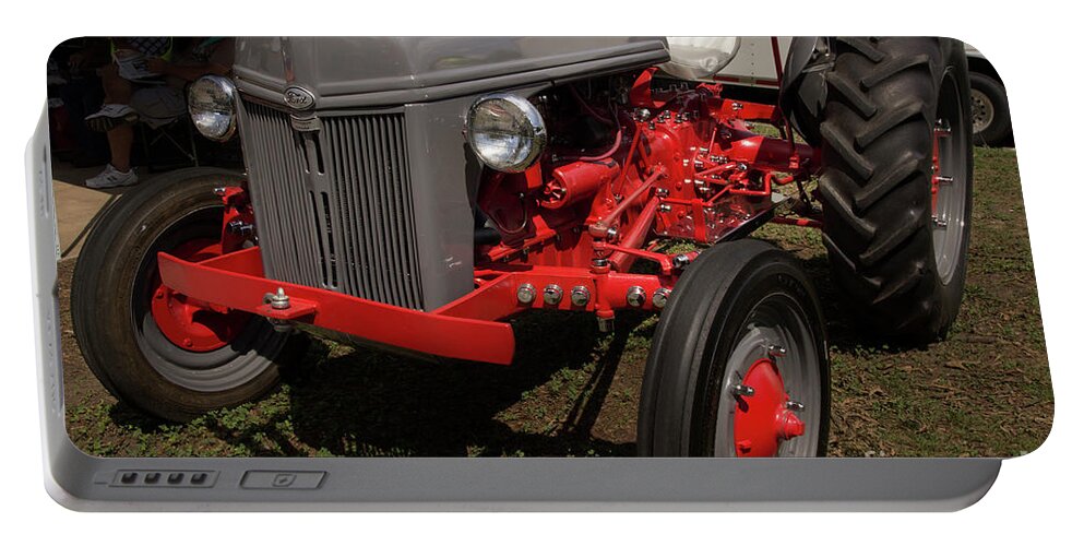 Tractor Portable Battery Charger featuring the photograph Vintage Ford Tractor by Mike Eingle