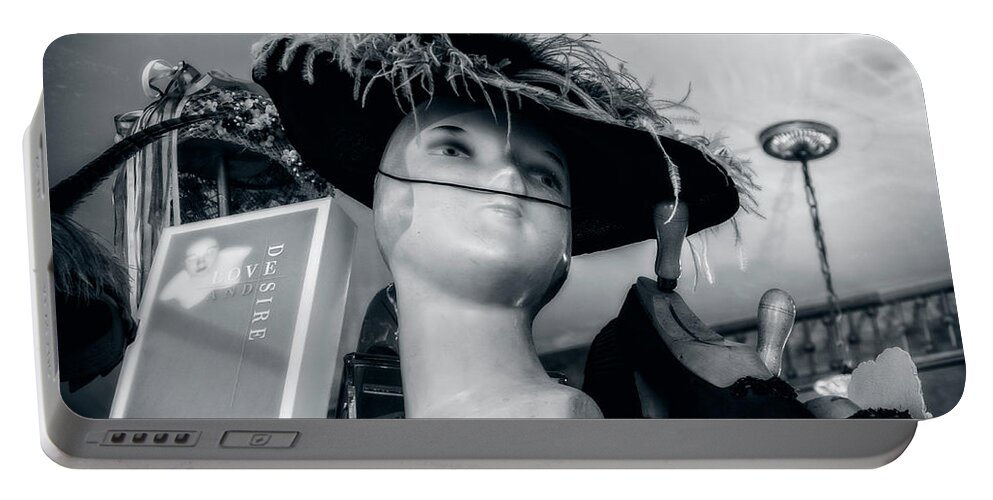 Vintage Hat Portable Battery Charger featuring the photograph Vintage Hat Display by Sandra Selle Rodriguez