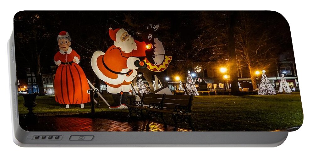  Portable Battery Charger featuring the photograph Vintage Santa by Kendall McKernon
