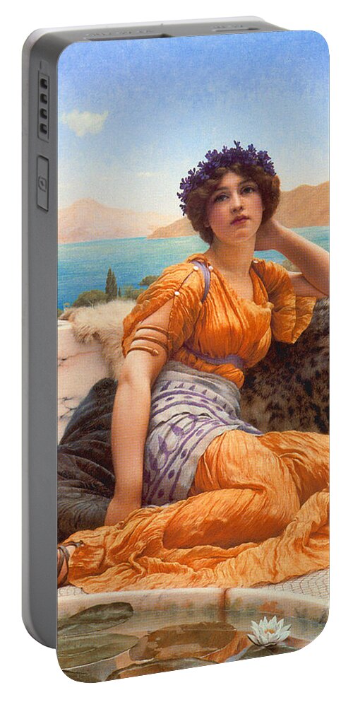 Violet 1902 Portable Battery Charger featuring the photograph Violet 1902 by Padre Art
