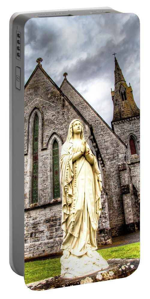 County Clare Portable Battery Charger featuring the photograph Virign Mary by Natasha Bishop
