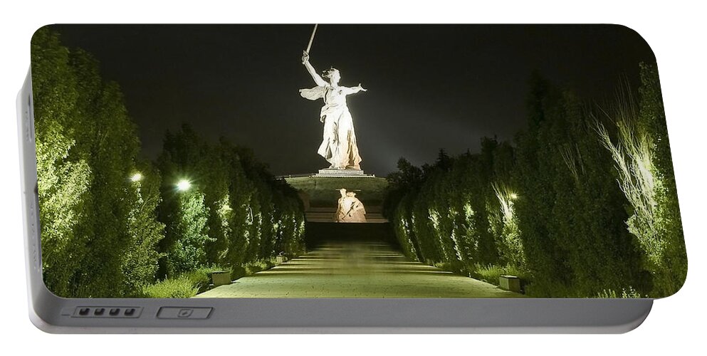 Architecture Portable Battery Charger featuring the photograph Volgograd1 by Svetlana Sewell