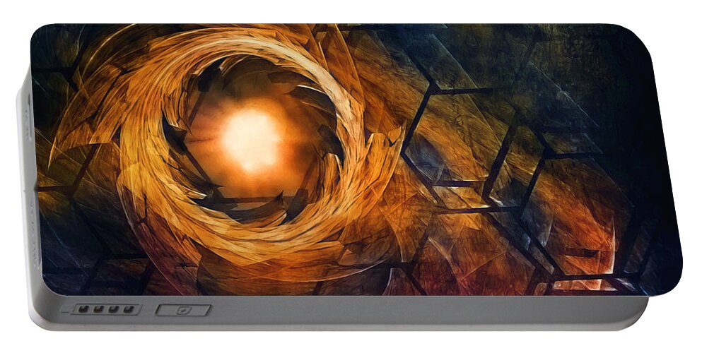 Fire Portable Battery Charger featuring the photograph Vortex of Fire by Scott Norris