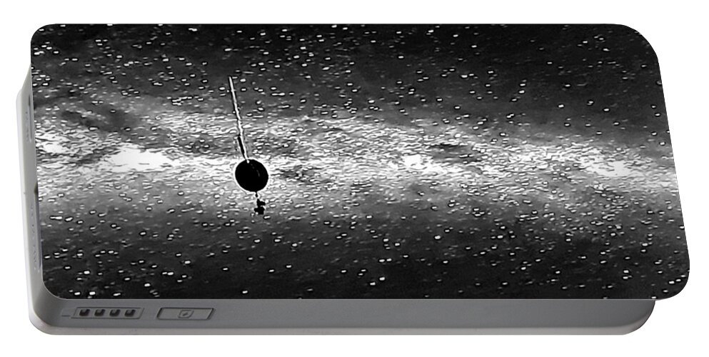 Nasa Portable Battery Charger featuring the photograph Voyager 2 In Black And White by Rob Hans