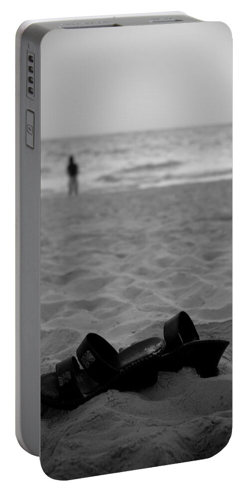 Beach Portable Battery Charger featuring the photograph Walk on the Beach by Sebastian Musial