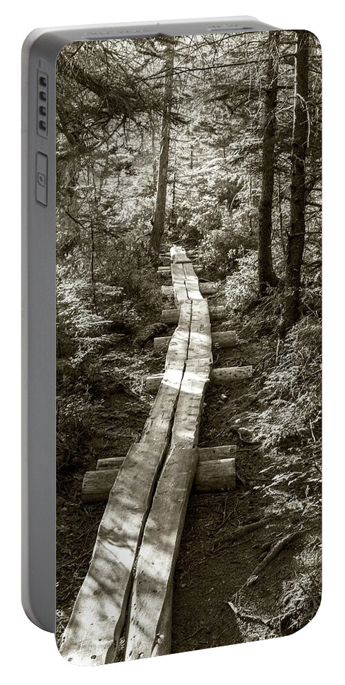 Path Portable Battery Charger featuring the photograph Walk With Me by Holly Ross