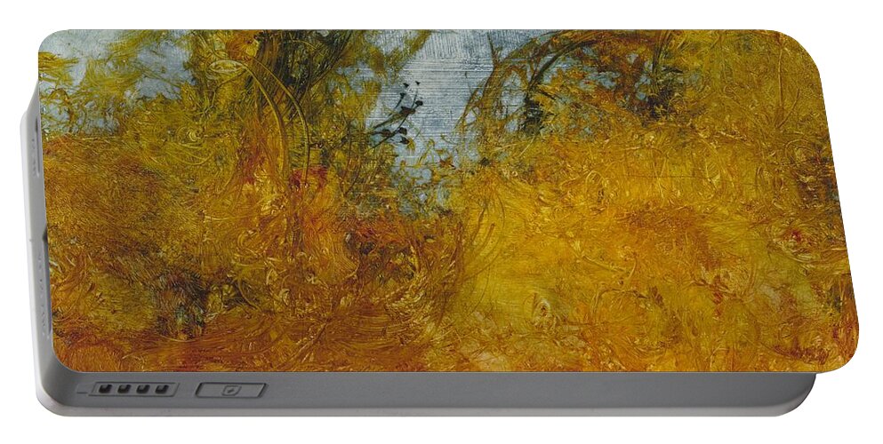Warm Earth Portable Battery Charger featuring the painting Warm Earth 66 by David Ladmore