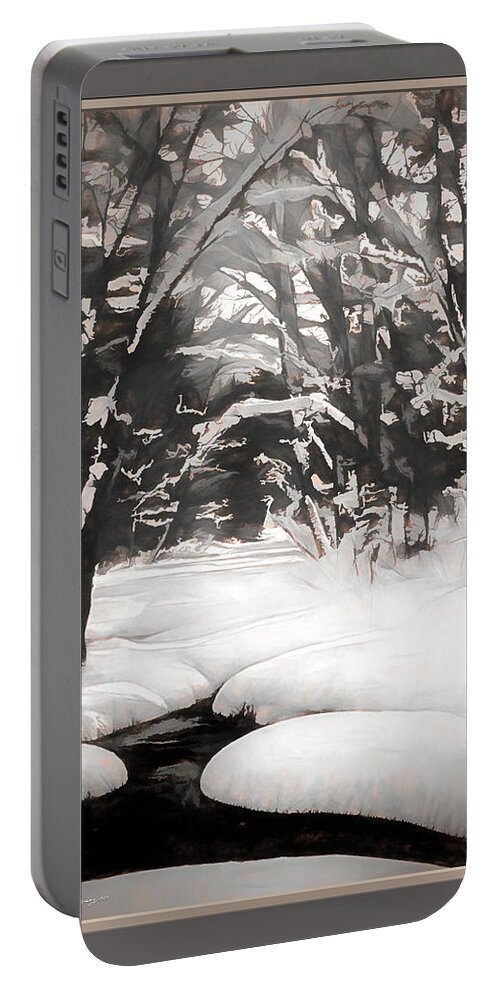 Nature Portable Battery Charger featuring the photograph Warmth of a Winter Day by John A Rodriguez