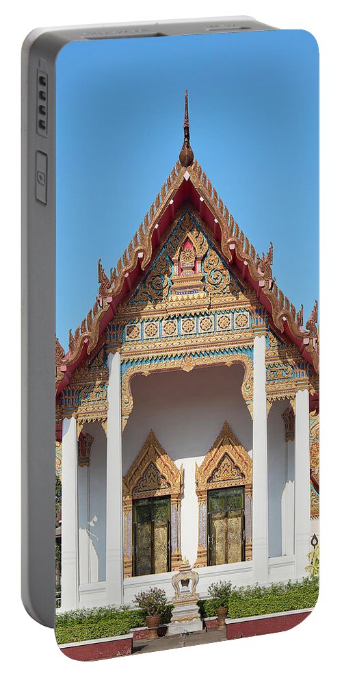 Scenic Portable Battery Charger featuring the photograph Wat Bangphratoonnok Phra Ubosot DTHB0556 by Gerry Gantt