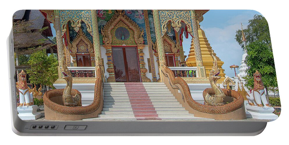 Scenic Portable Battery Charger featuring the photograph Wat San Pu Loei Phra Wihan Entrance DTHCM2261 by Gerry Gantt