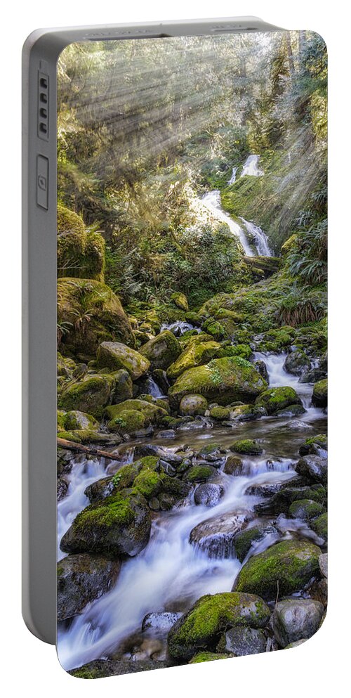 James Heckt Portable Battery Charger featuring the photograph Water Dance by James Heckt