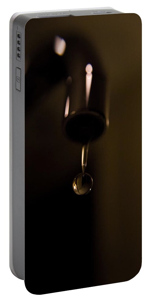 Water Portable Battery Charger featuring the photograph Water droplet by Mike Dunn