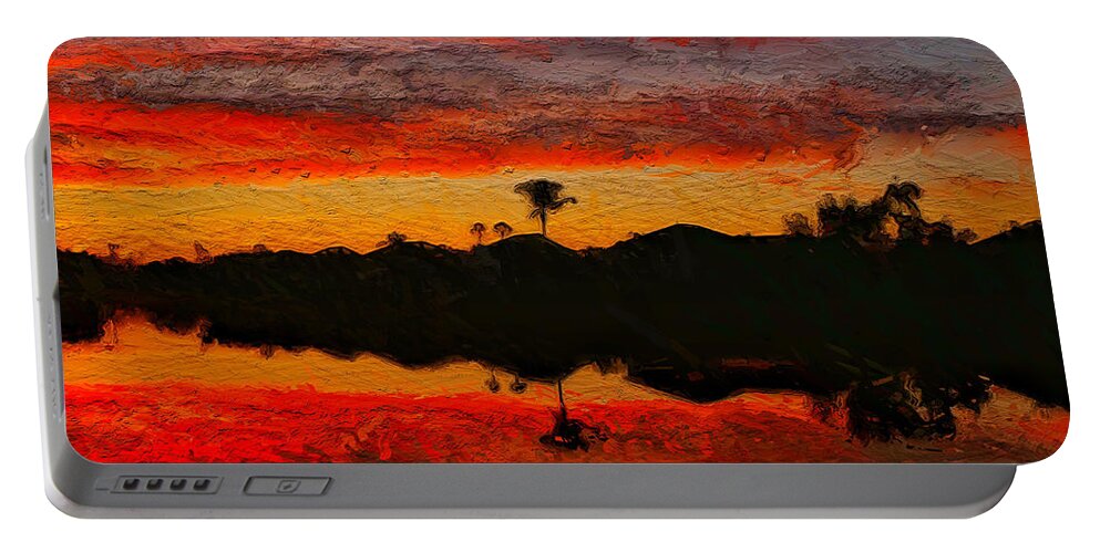 Alligators Portable Battery Charger featuring the photograph Winter Sunrise I by Kathi Isserman