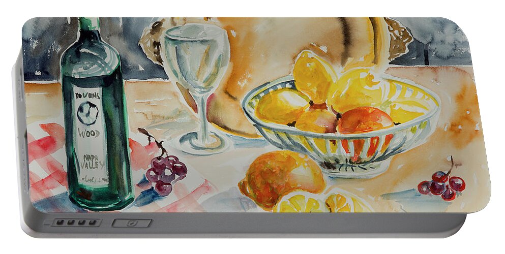 Still Life Portable Battery Charger featuring the painting Watercolor Series 199 by Ingrid Dohm