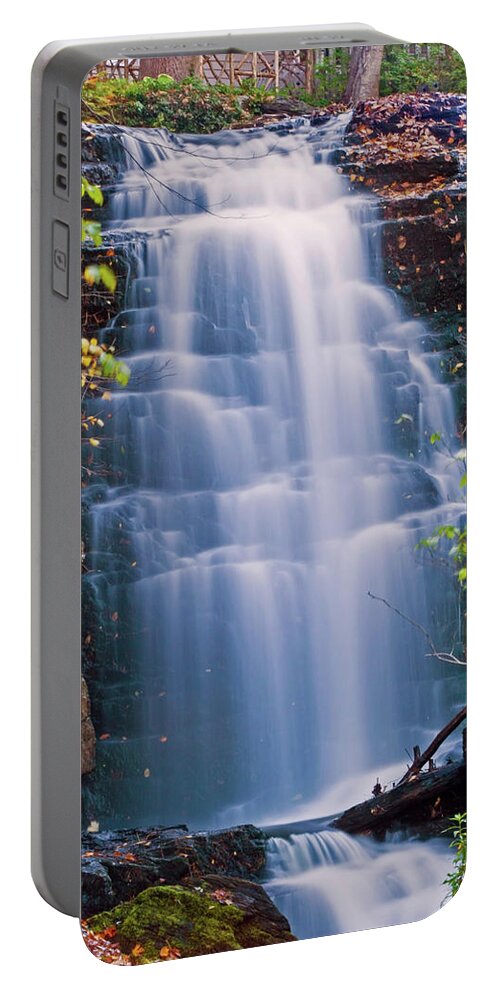Waterfall Portable Battery Charger featuring the photograph Waterfall by David Freuthal