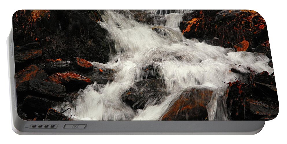 Waterfall In Caledonia State Park Portable Battery Charger featuring the photograph Waterfall in Caledonia State Park by Raymond Salani III