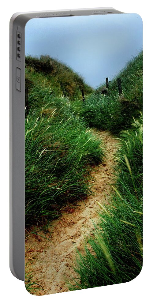 Beach Portable Battery Charger featuring the photograph Way Through The Dunes by Hannes Cmarits