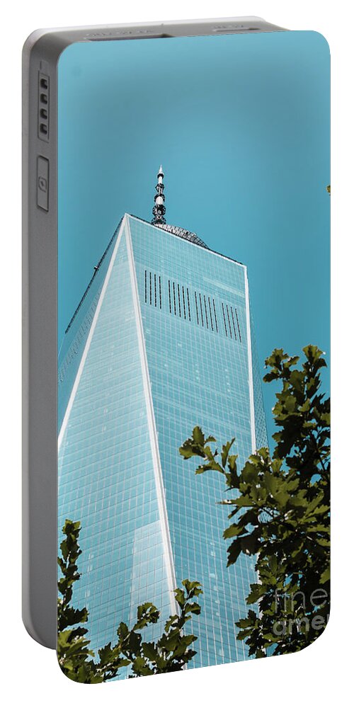 Nyc Portable Battery Charger featuring the photograph We Will Rebuild by JCV Freelance Photography LLC